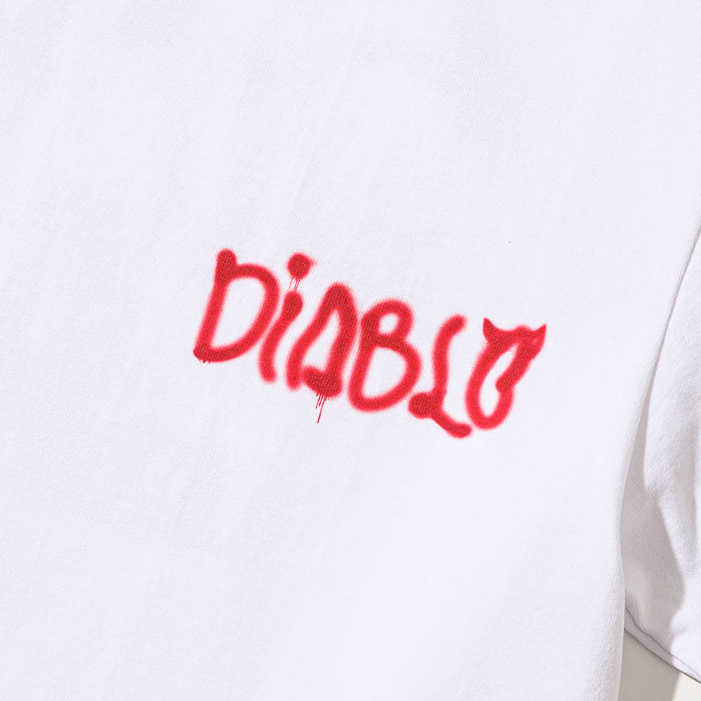 Womens Diablo Bold Neck T-shirt White