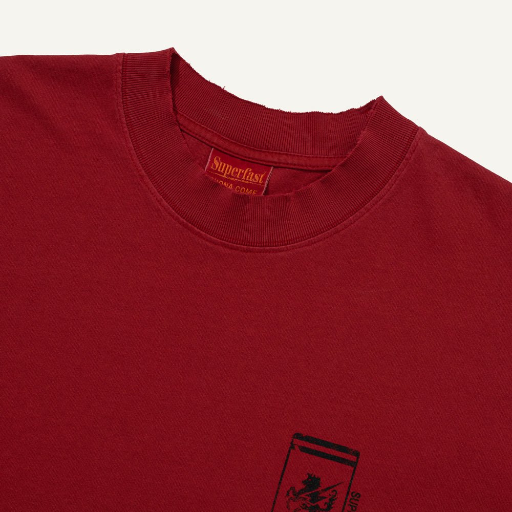 Scuderia Dyed T-Shirt Dark Red