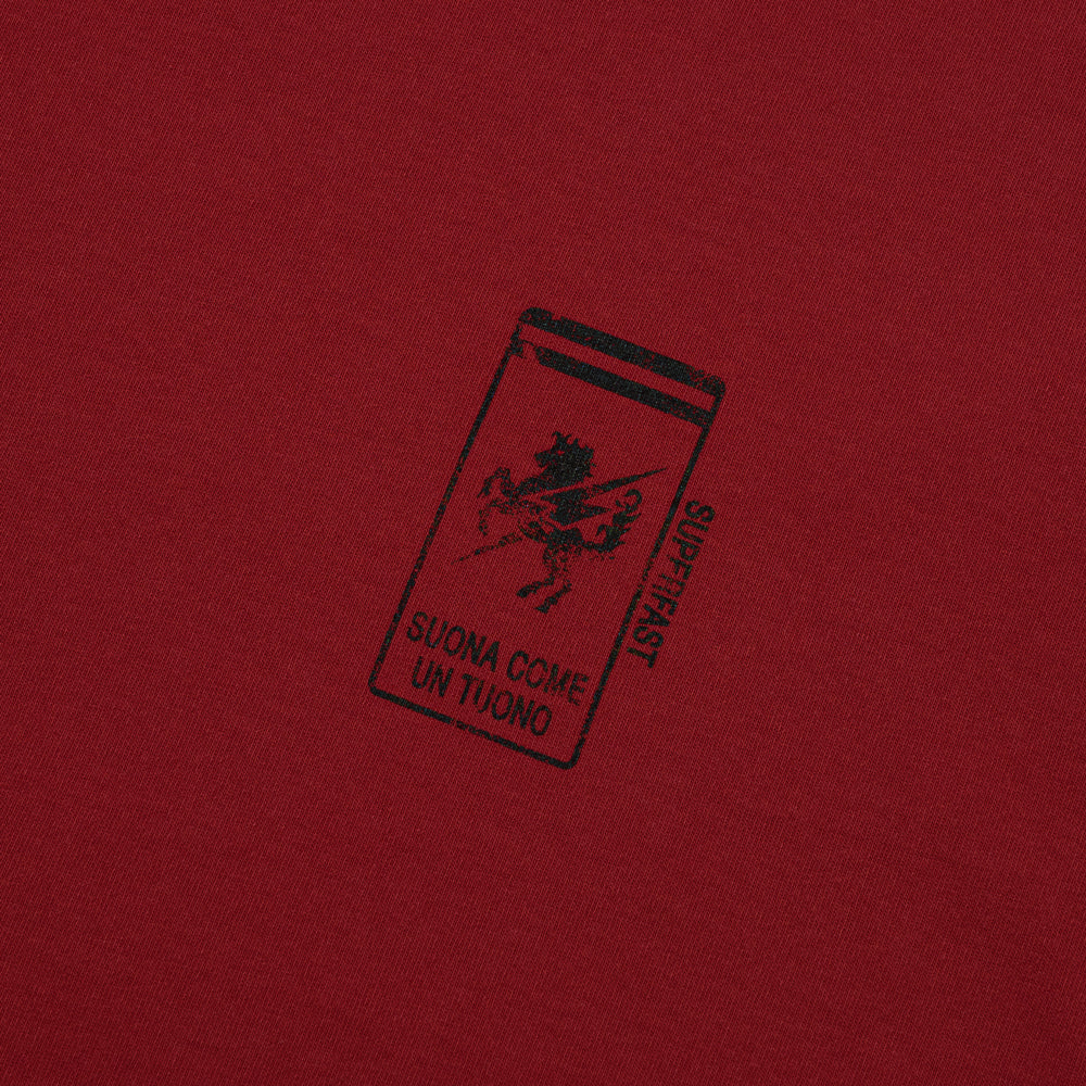 Scuderia Dyed T-Shirt Dark Red