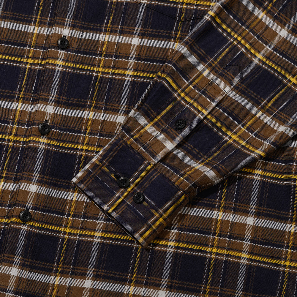 (Superfast™ x Hankook Tire) Stampa Flannel Check Shirt Dark Brown