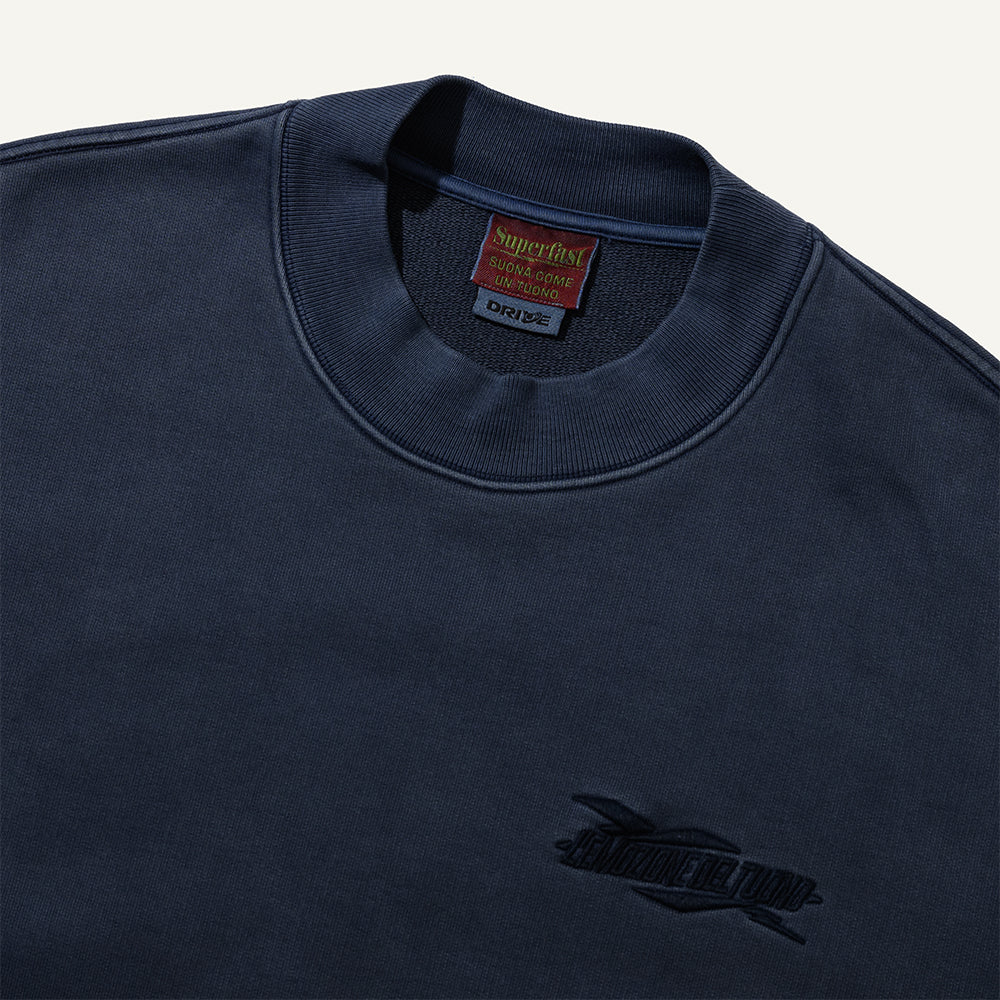 (Superfast™ x Hankook Tire) Bolt Dyed Sweatshirt Navy