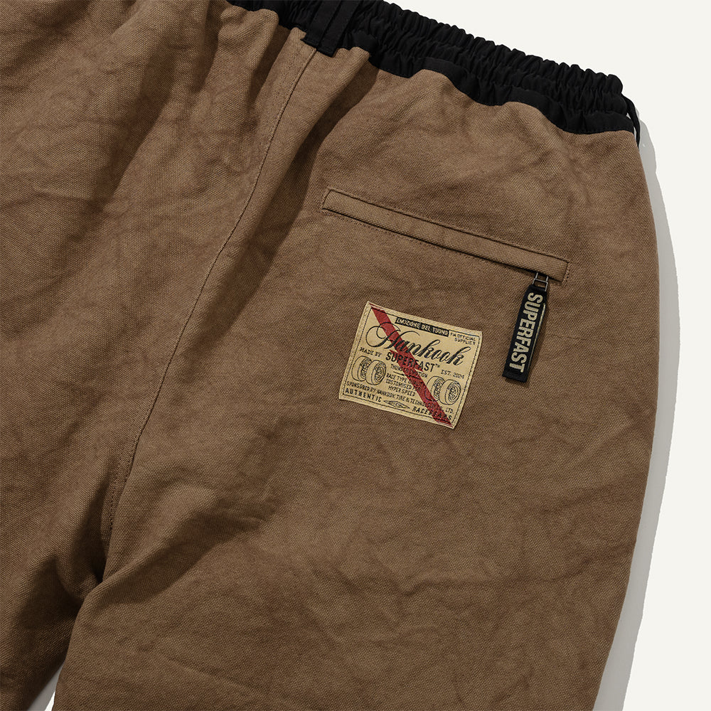 (Superfast™ x Hankook Tire) Mechanic Canvas Work Pants Brown