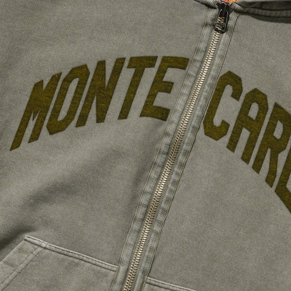 Monte-Carlo Dyed Zip Hoodie Khaki
