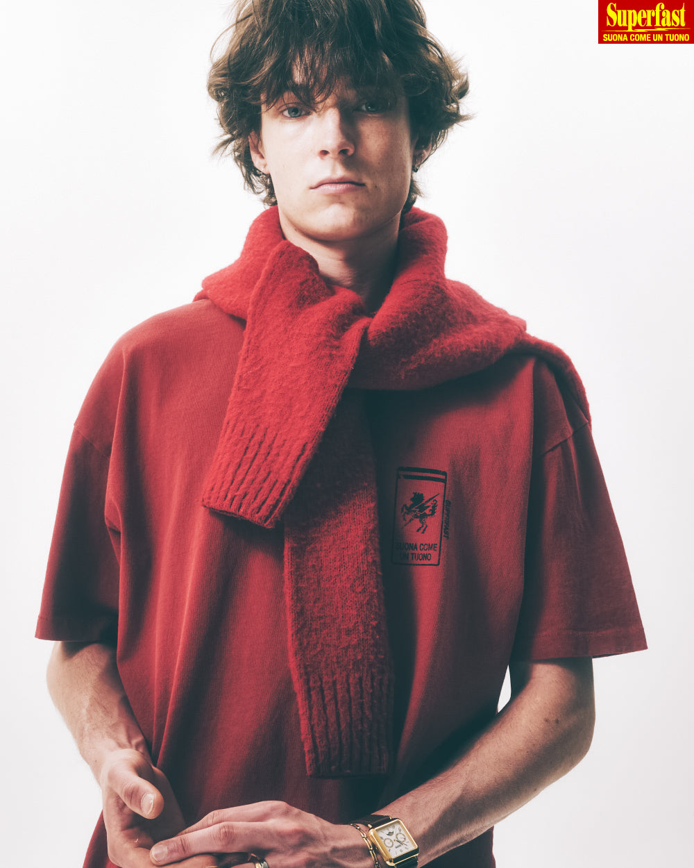 Scuderia Dyed T-Shirt Dark Red