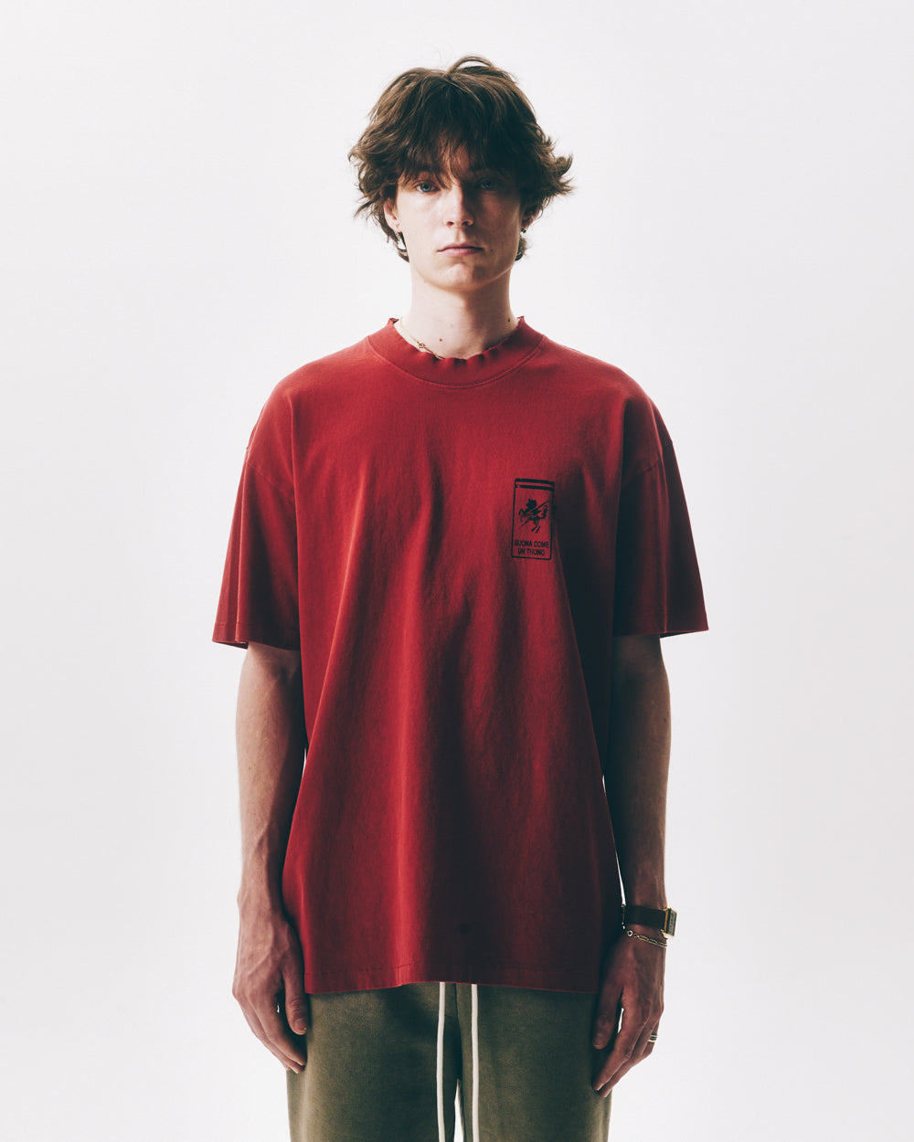 Scuderia Dyed T-Shirt Dark Red