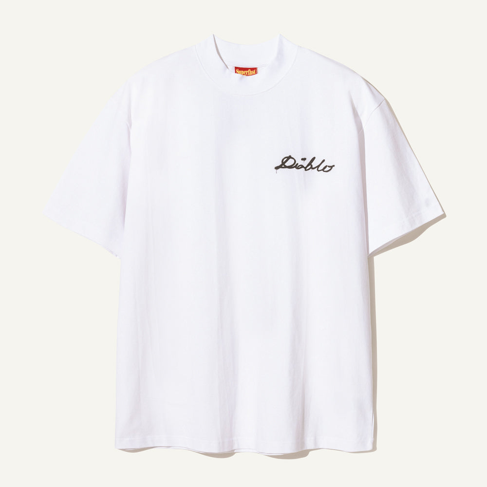 Diablo Bold Neck T-shirt White